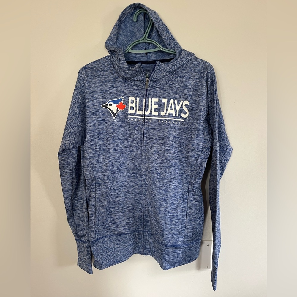 Women’s Zip Up Blue Jays Sweater